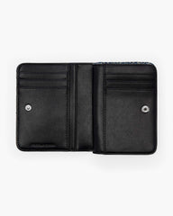 The Monogram Denim J Marc Mini Compact Wallet - Sun Faded Denim | Marc Jacobs online
