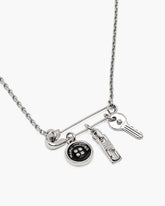 Button Charm Necklace - Silver/Black | Marc Jacobs US