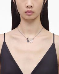 Button Charm Necklace - Silver/Black | Marc Jacobs US