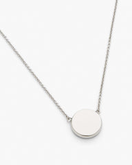 The Button Pendant Necklace - Silver/Black | Marc Jacobs online