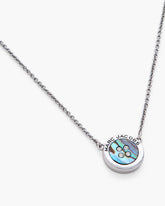 The Button Abalone Necklace - Silver/Abalone | Marc Jacobs online