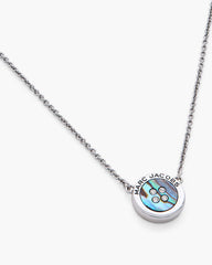 The Button Abalone Necklace - Silver/Abalone | Marc Jacobs online