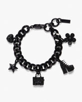 The Pave Mini Icon Charm Bracelet - Black/Black Crystal | Marc Jacobs discount