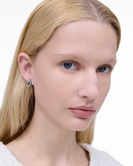 The J Marc Luxe Abalone Earrings - Silver/Crystal | Marc Jacobs for sale