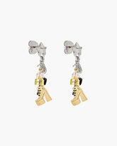 The Mini Icon Charm Earrings - Gold/Silver | Marc Jacobs on sale