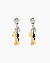 The Mini Icon Charm Earrings - Gold/Silver | Marc Jacobs on sale