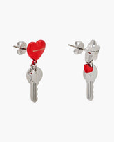 The Balloon Charm Earrings - Silver/Red | Marc Jacobs US
