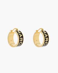 The Marc Jacobs Hoop Earrings - Gold/Black | Marc Jacobs sale