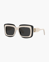 The Trompe Loeil Sunglasses - White/Black | Marc Jacobs for sale