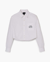 The Cropped Femme Shirt - White | Marc Jacobs online