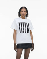 The Stripe Box Tee - White | Marc Jacobs for sale