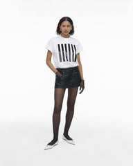 The Stripe Box Tee - White | Marc Jacobs for sale