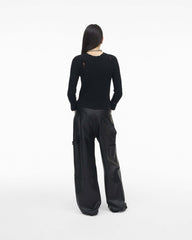 The Shrunken Cashmere Cable Cardigan - Black | Marc Jacobs US