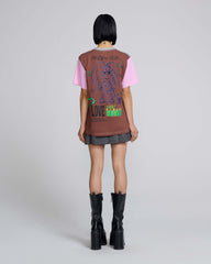 Angry For Love Tee - Grey Melange Multi | Marc Jacobs online