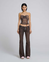 STRAPLESS BUSTIER - Brown | Marc Jacobs discount