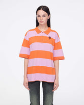 Tiny Teddy Striped Polo - Orange/Lilac | Marc Jacobs US