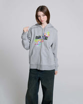 Angry For Love Zip Hoodie - Grey Melange | Marc Jacobs online