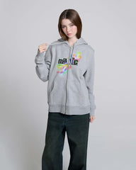 Angry For Love Zip Hoodie - Grey Melange | Marc Jacobs online