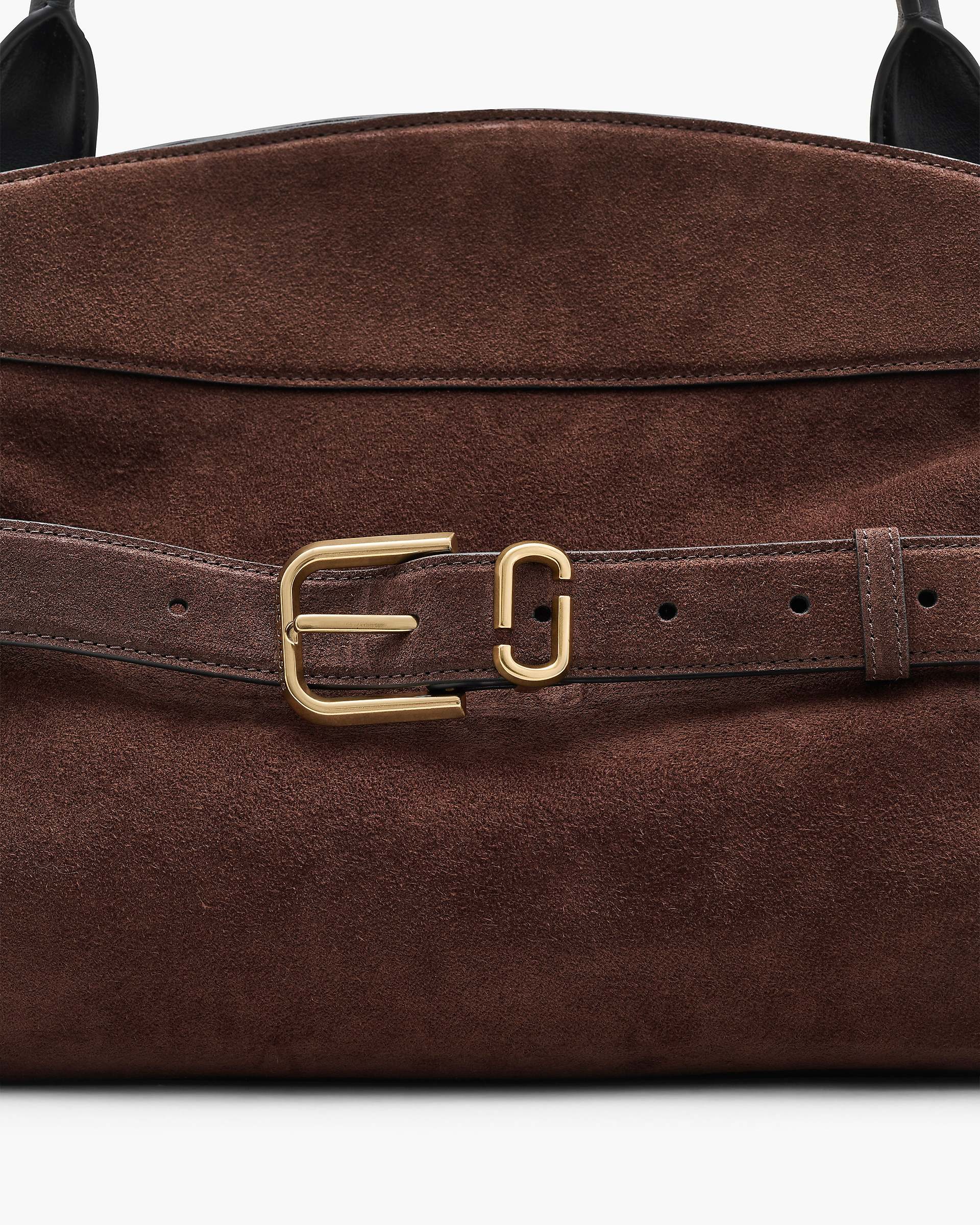 The Suede Dakota Satchel - Dark Brown | Marc Jacobs on sale