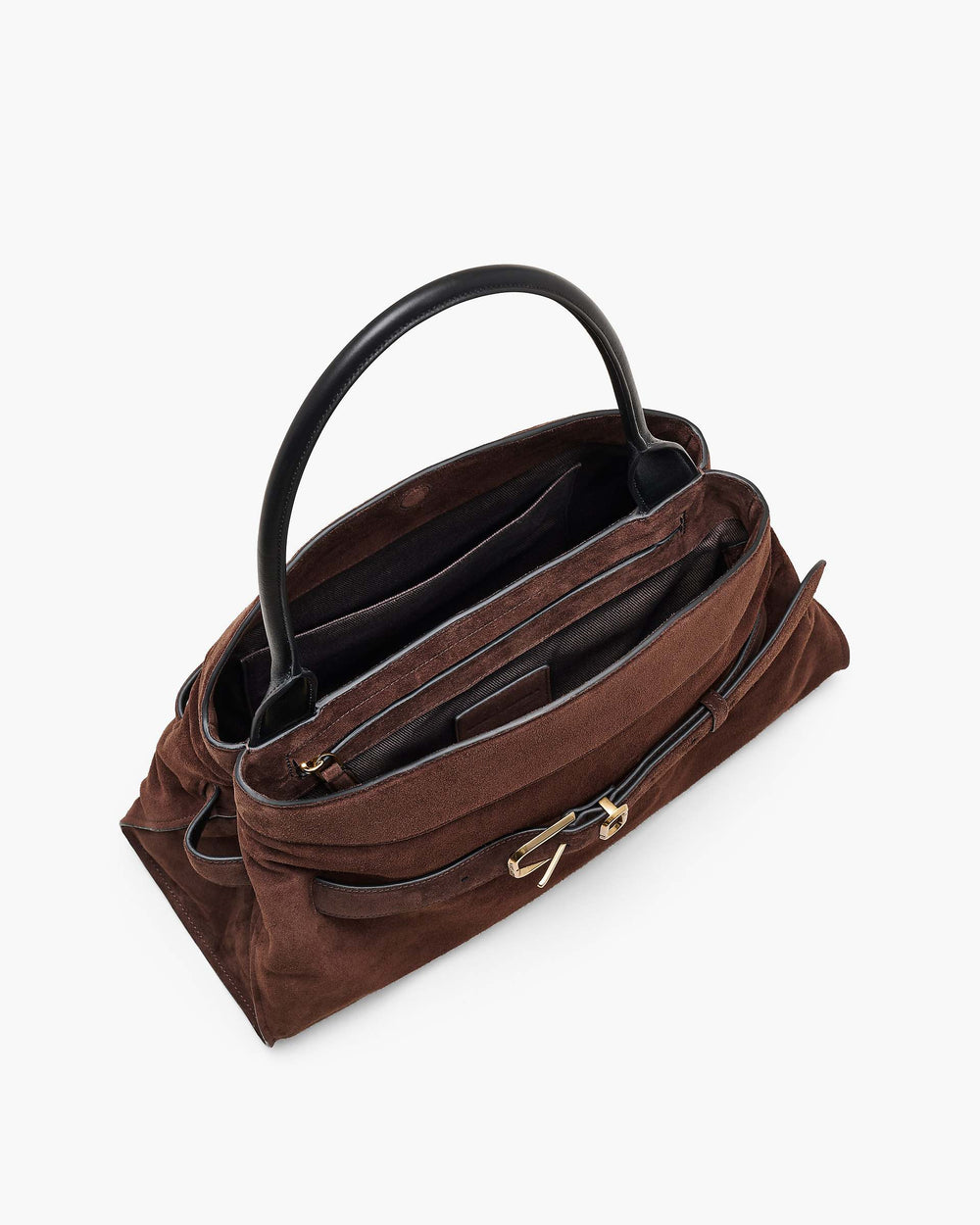 The Suede Dakota Satchel - Dark Brown | Marc Jacobs on sale