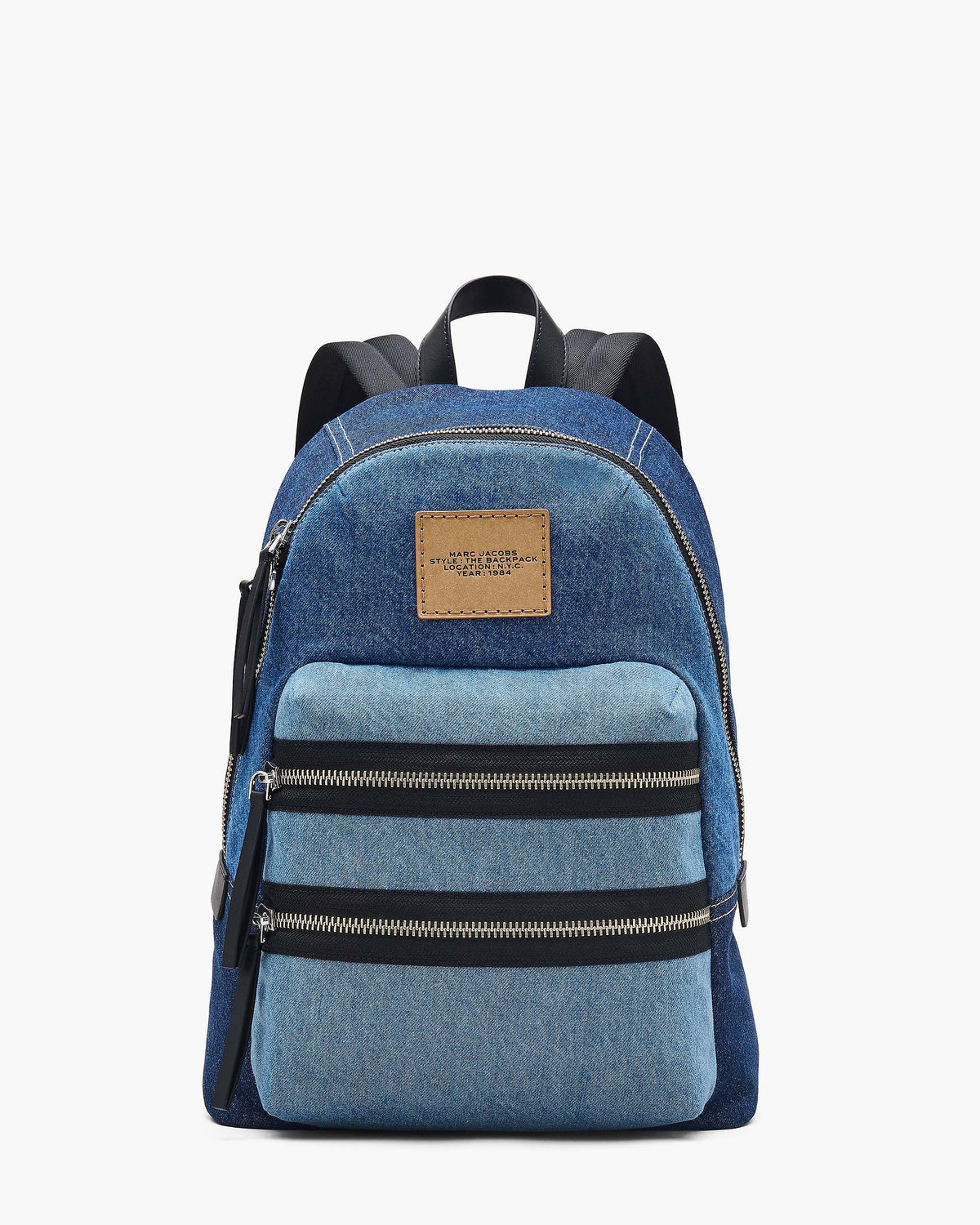 The Biker Colorblock Denim Large Backpack - Indigo Multi | Marc Jacobs on sale