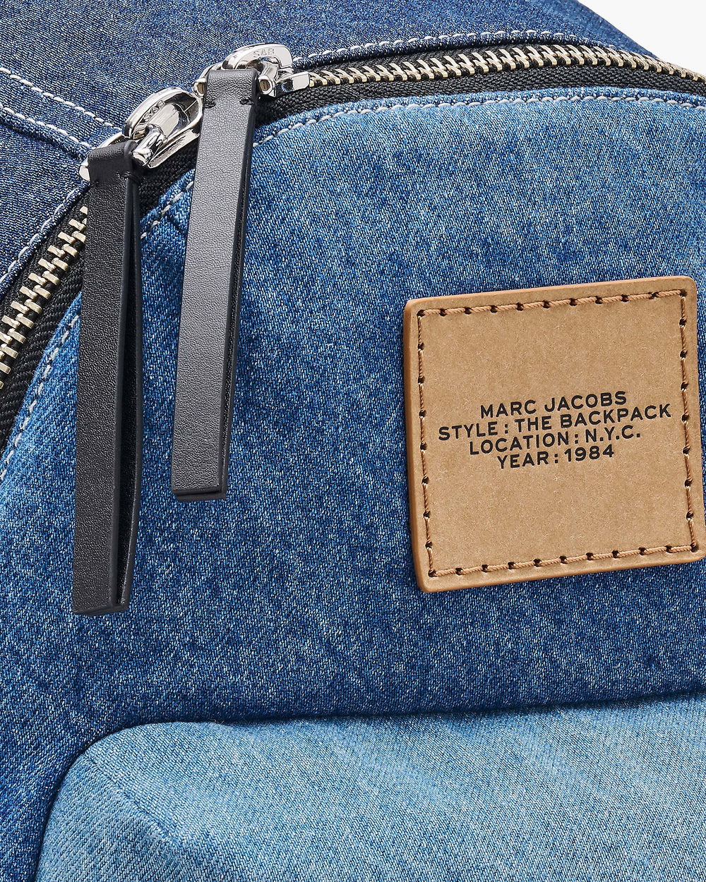 The Biker Colorblock Denim Large Backpack - Indigo Multi | Marc Jacobs on sale
