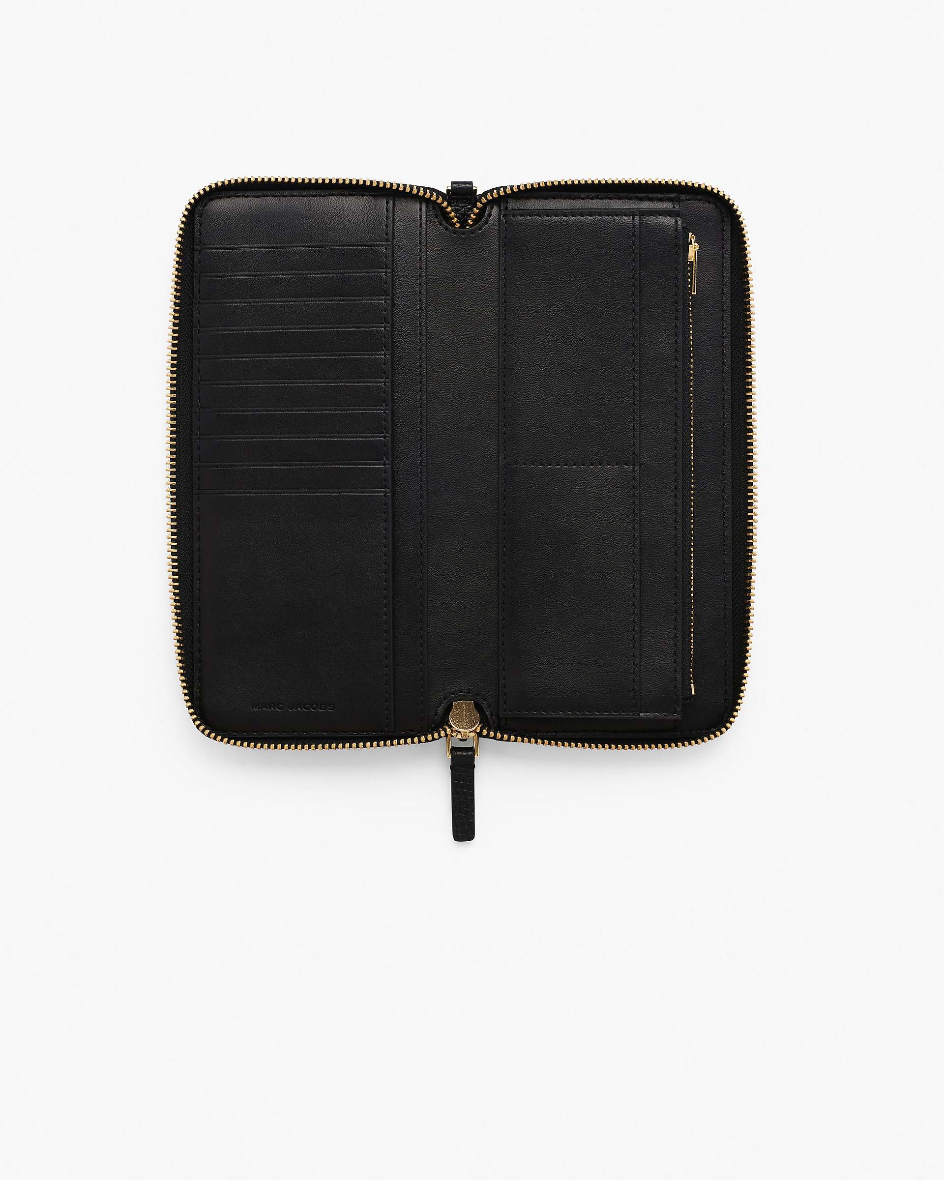 The Leather Continental Wallet - Black | Marc Jacobs US