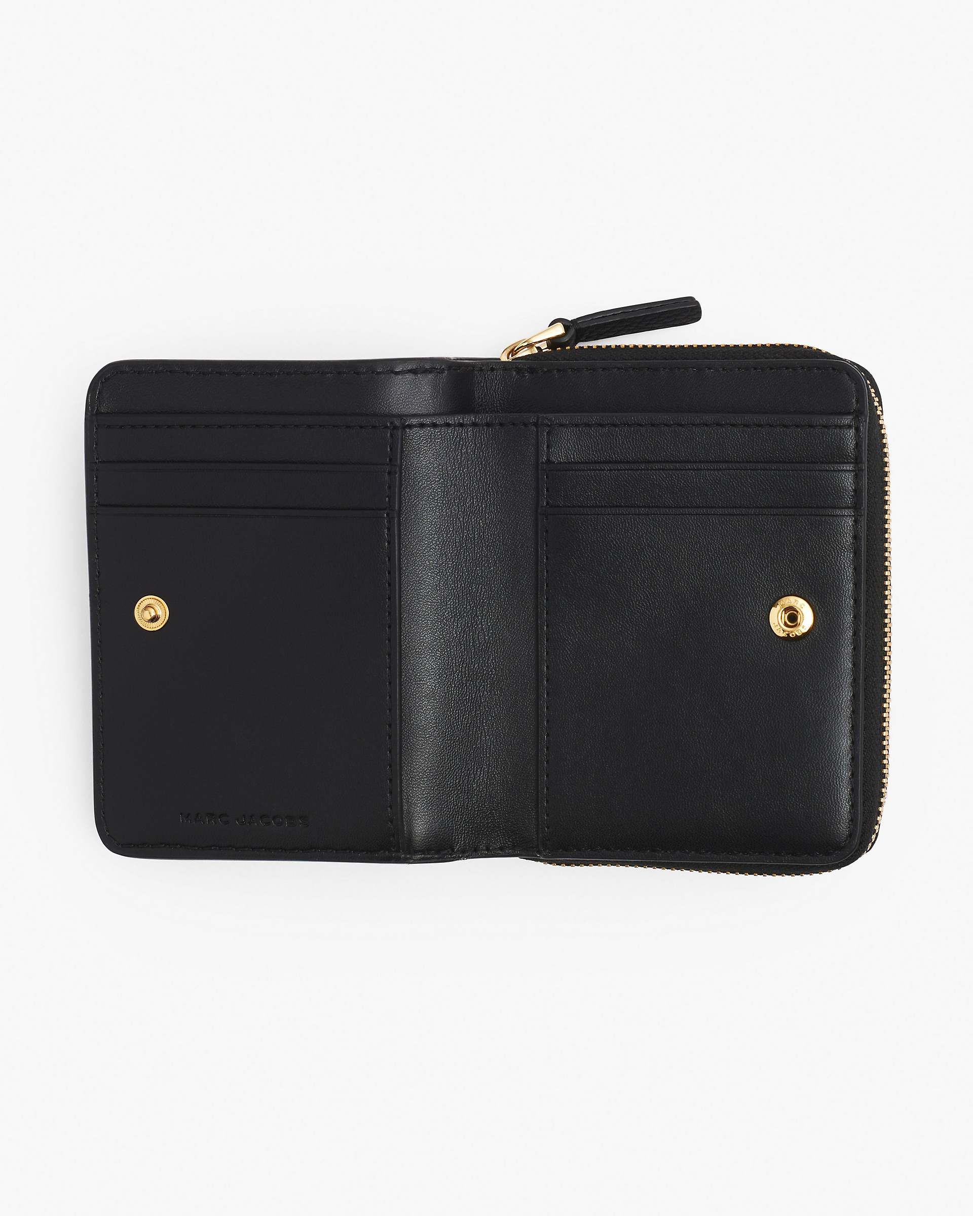 The Leather Mini Compact Wallet - Black|Black | Marc Jacobs online