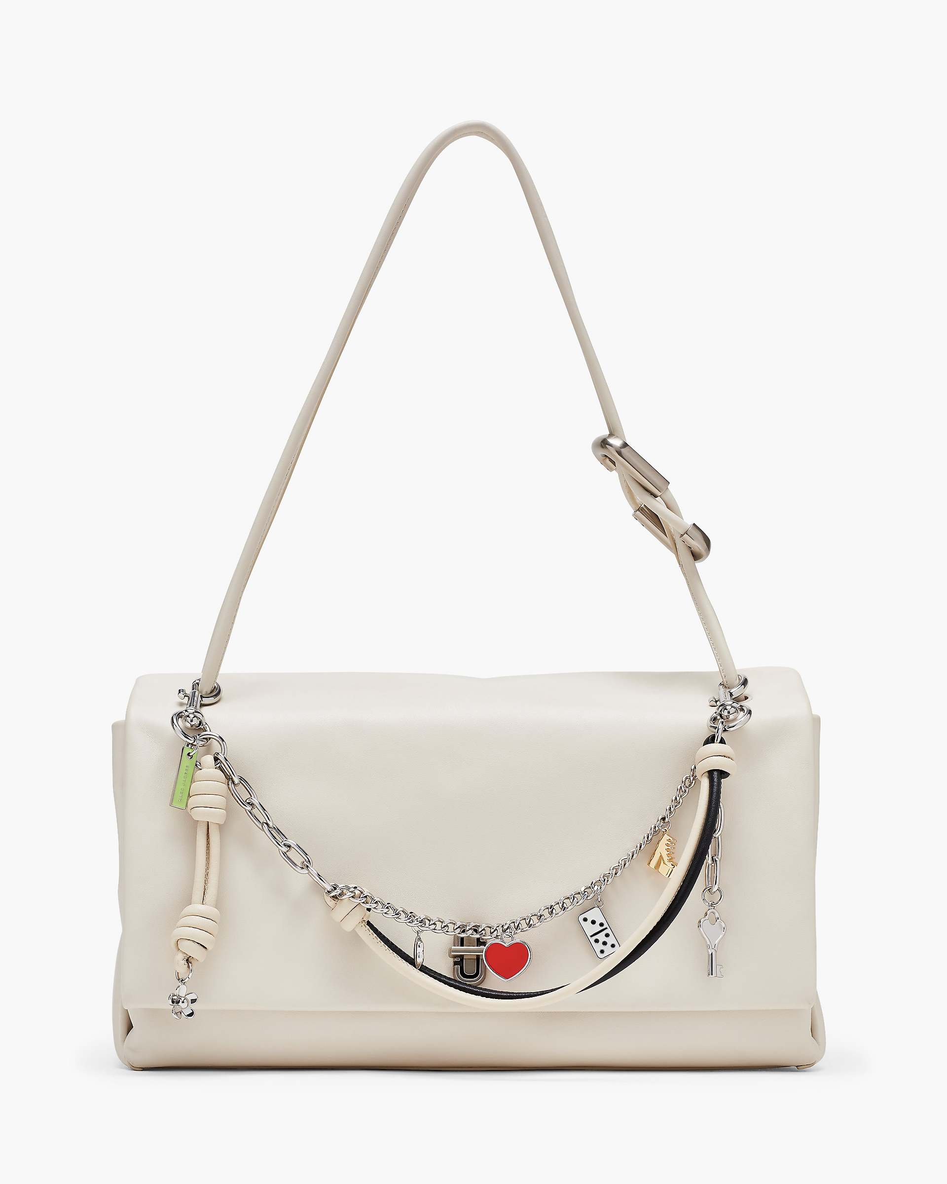 The Mini Icon Chain Bag Charm - Black/Cloud White | Marc Jacobs US