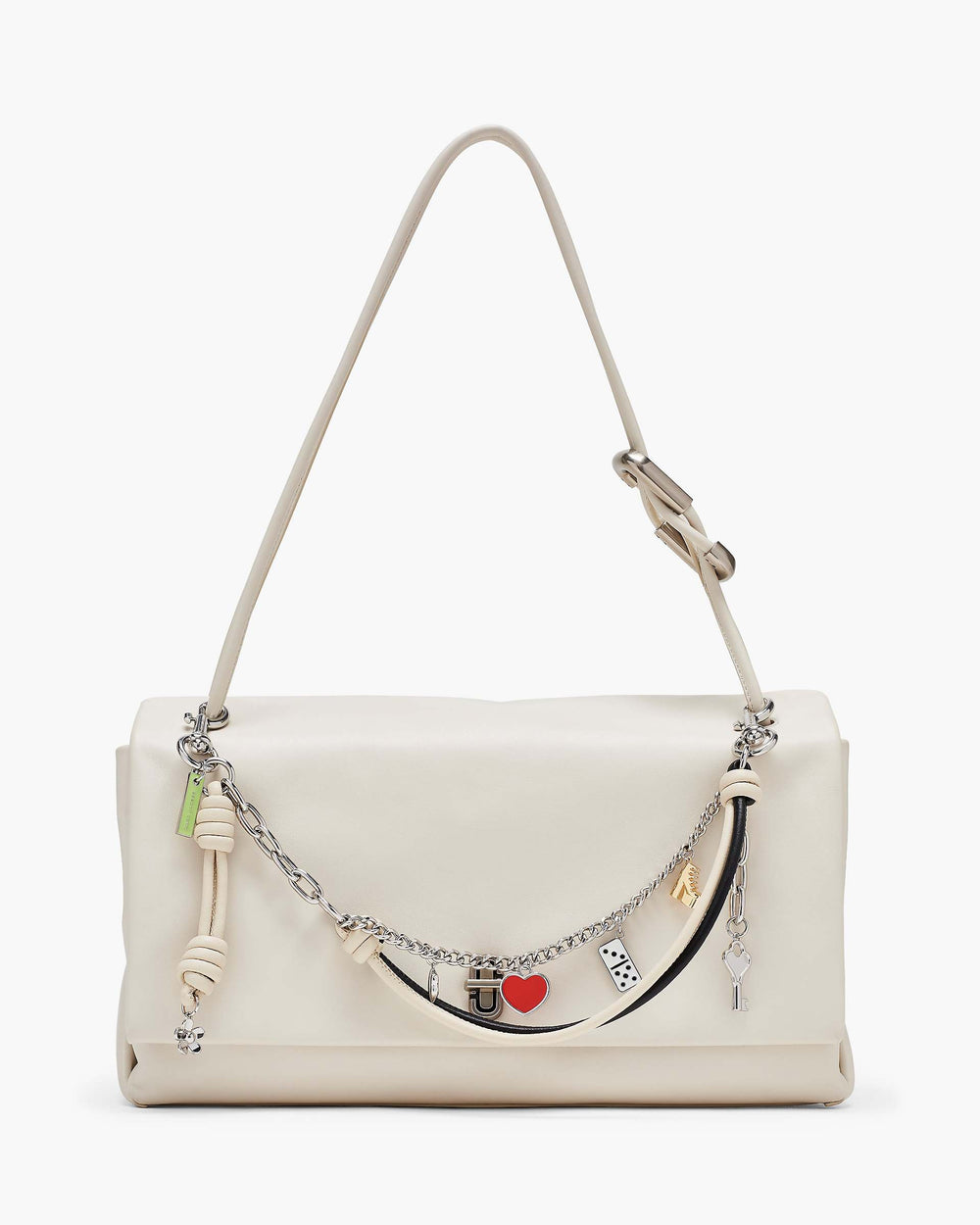 The Mini Icon Chain Bag Charm - Black/Cloud White | Marc Jacobs US