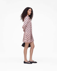 Dots Bow Pleated Dress - Peach Multi | Marc Jacobs online