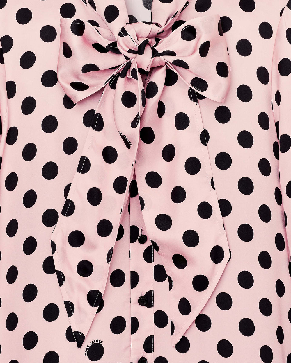 Dots Bow Pleated Dress - Peach Multi | Marc Jacobs online