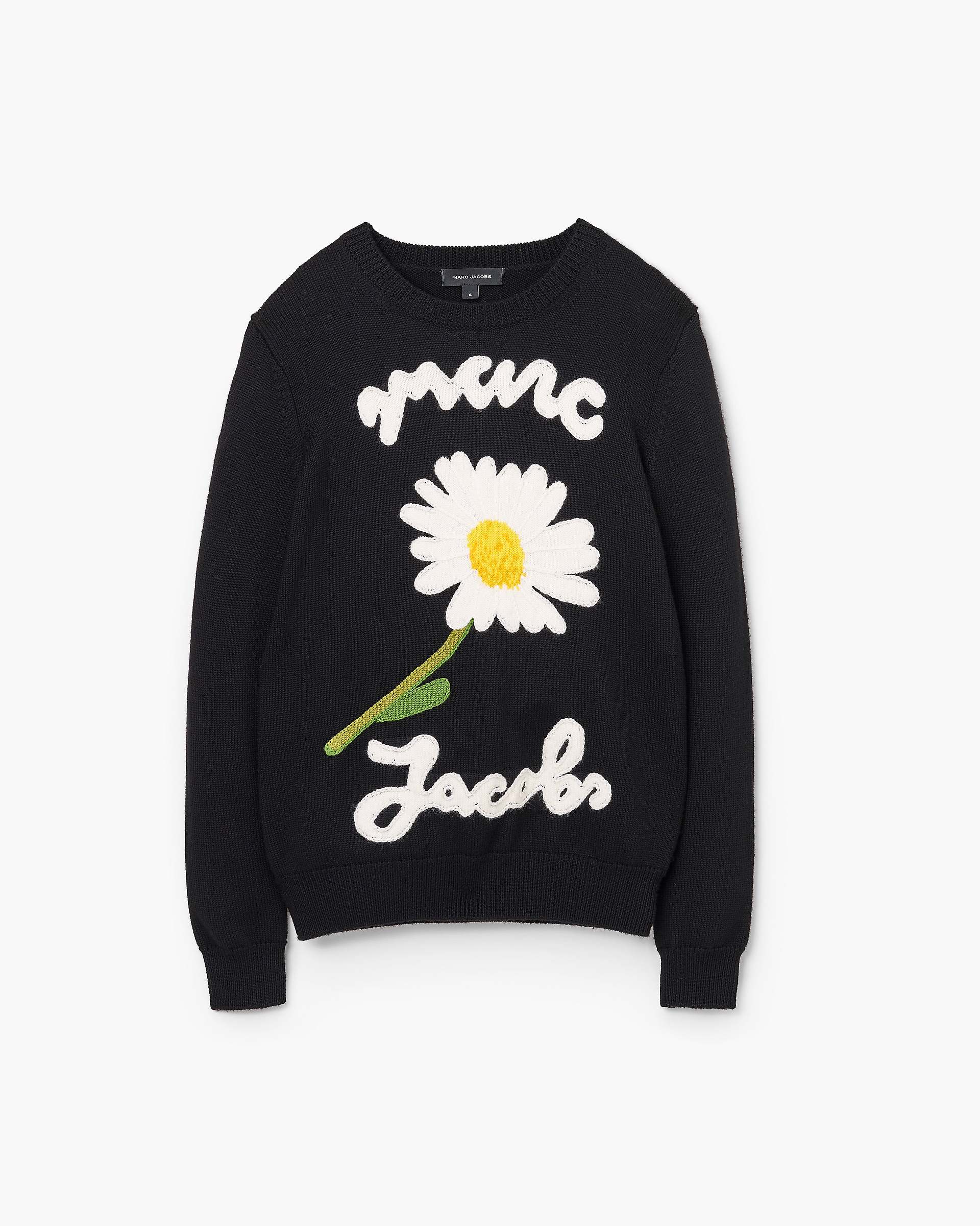 Marc Is Joy Jacquard Crewneck - Black | Marc Jacobs sale