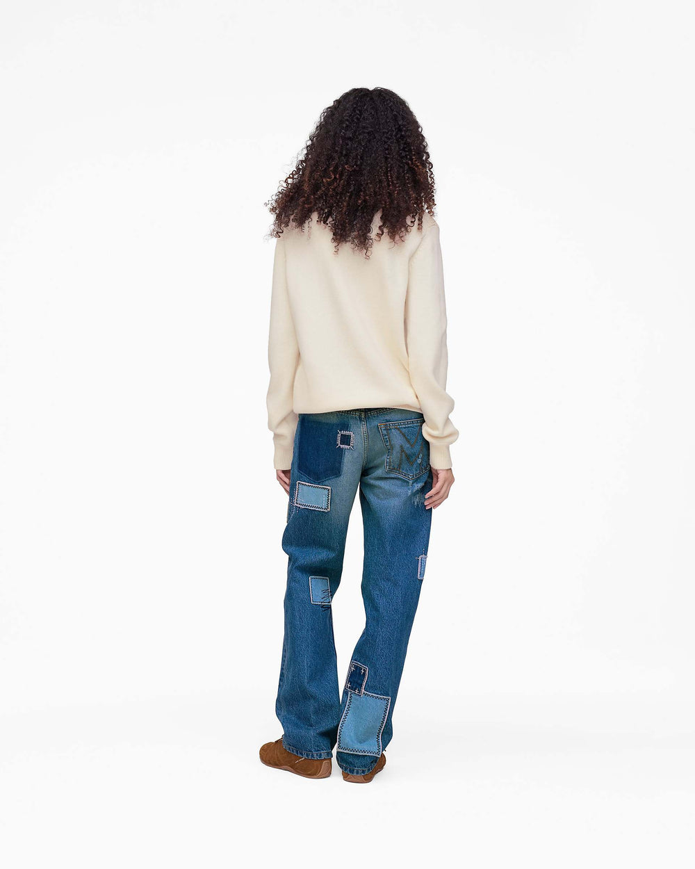 Patchwork Straight Jean - Bright Indigo | Marc Jacobs for sale