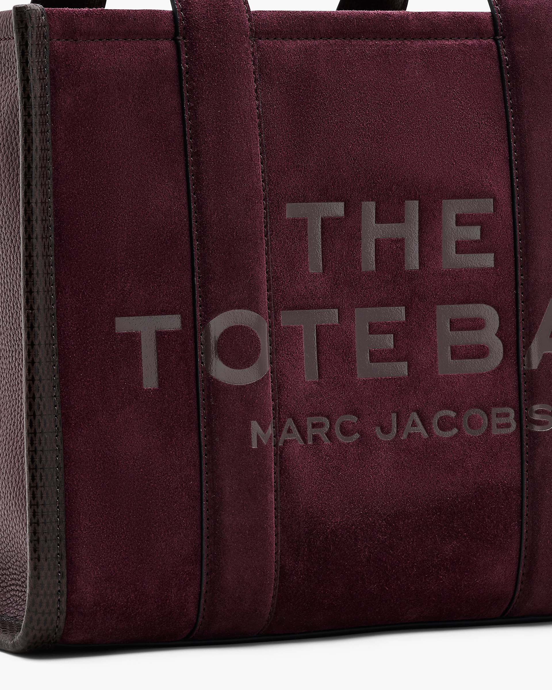 The Suede Medium Tote Bag - Dark Plum | Marc Jacobs US