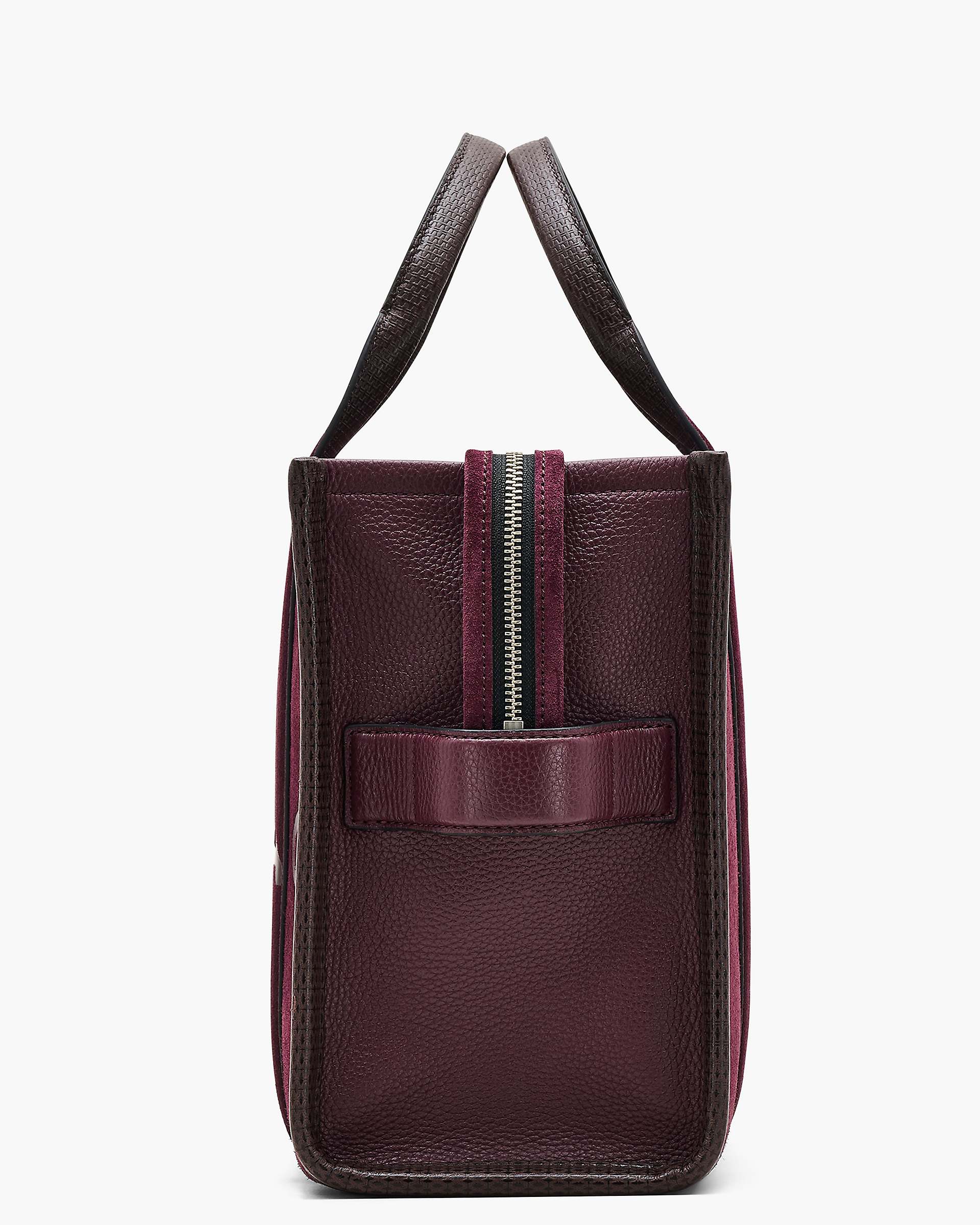 The Suede Medium Tote Bag - Dark Plum | Marc Jacobs US