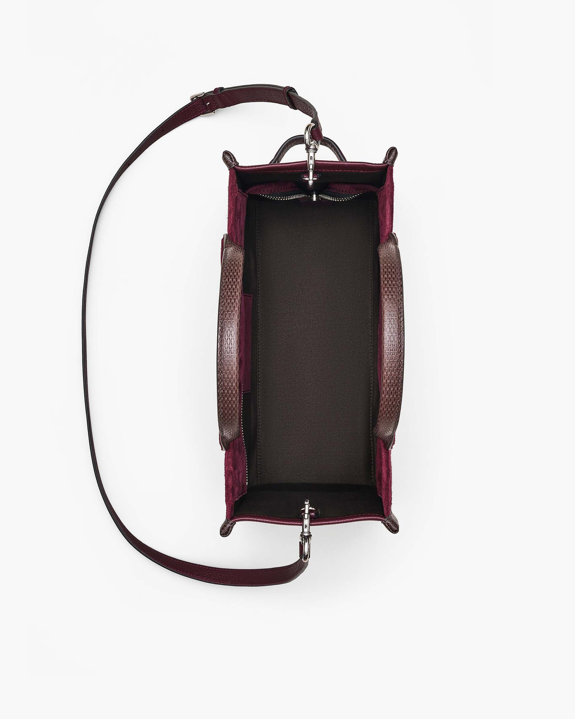 The Suede Medium Tote Bag - Dark Plum | Marc Jacobs US