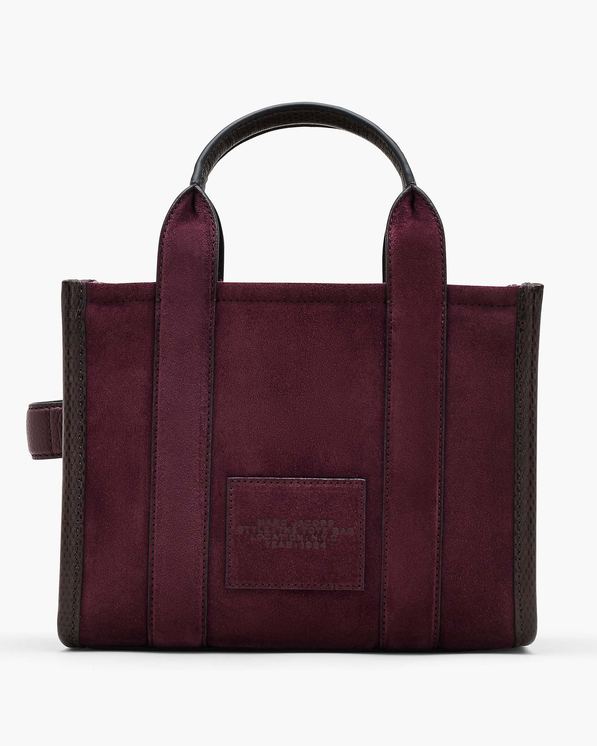 The Suede Small Tote Bag - Dark Plum | Marc Jacobs online