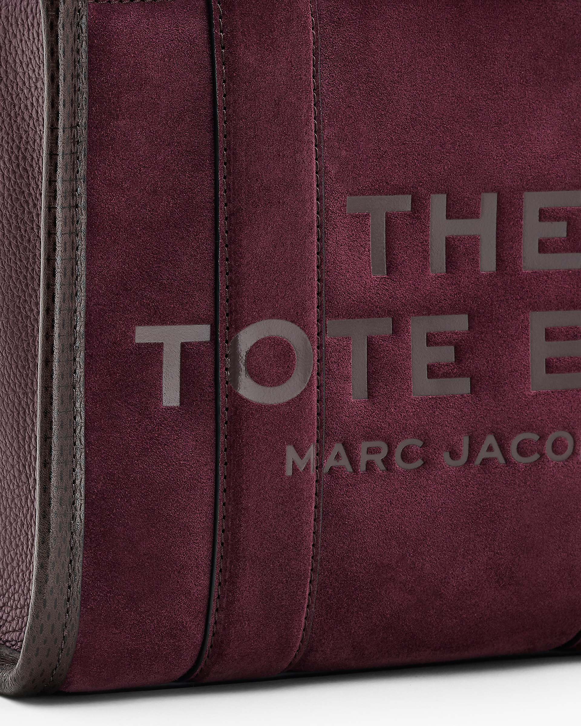 The Suede Small Tote Bag - Dark Plum | Marc Jacobs online