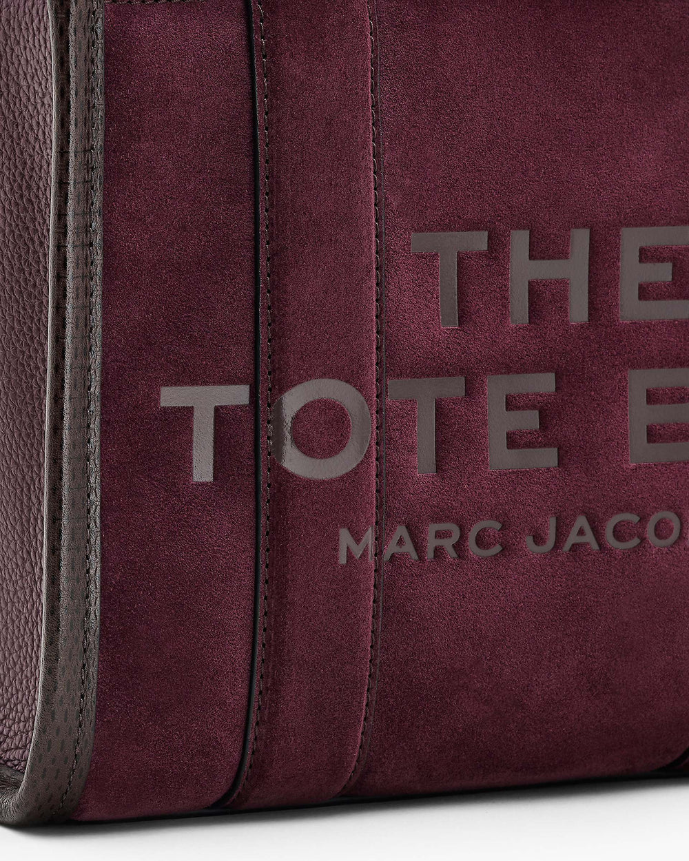 The Suede Small Tote Bag - Dark Plum | Marc Jacobs online
