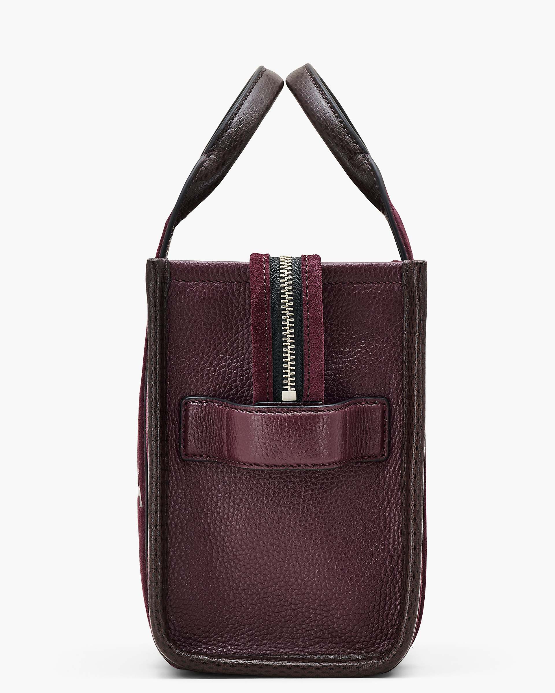The Suede Small Tote Bag - Dark Plum | Marc Jacobs online