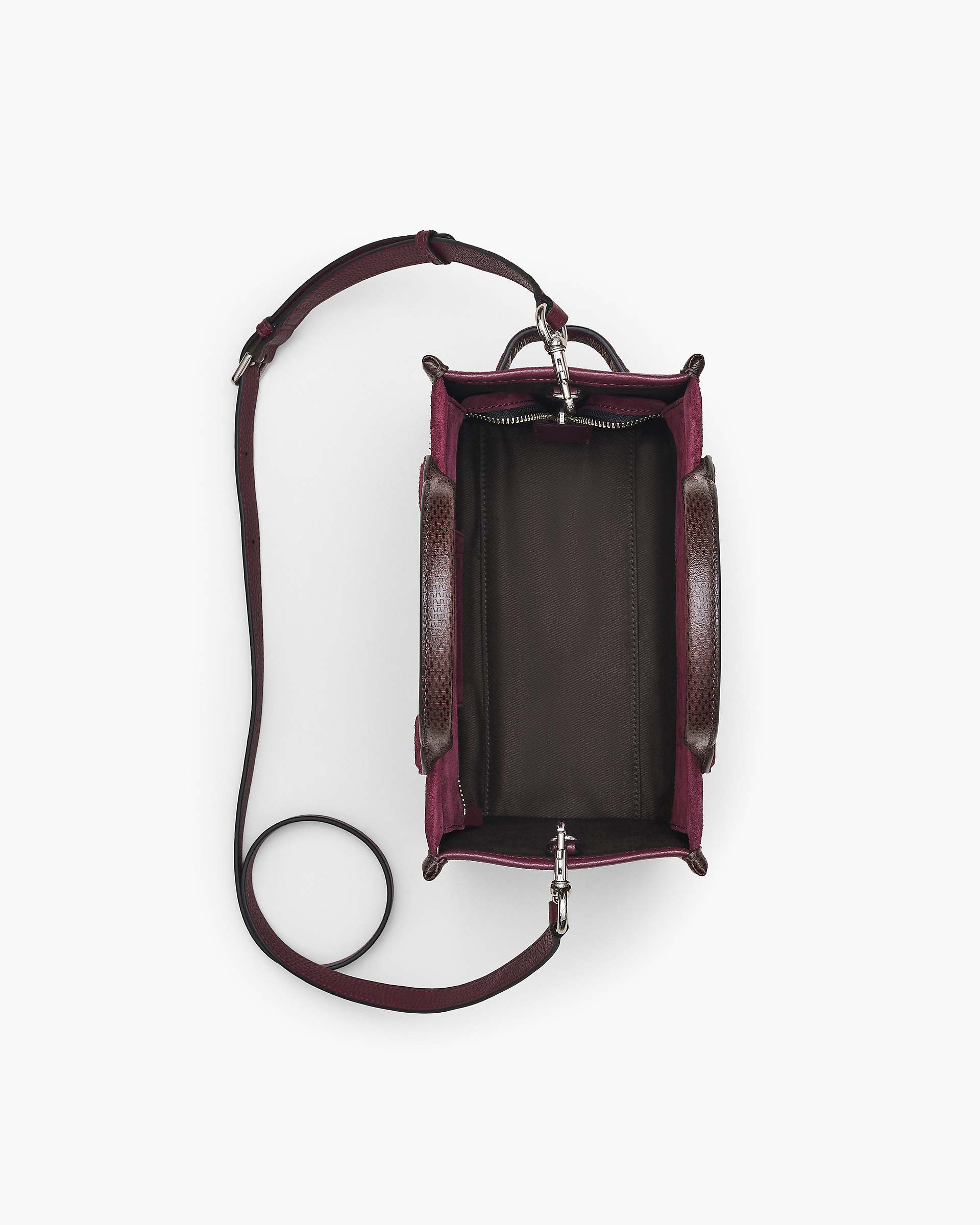 The Suede Small Tote Bag - Dark Plum | Marc Jacobs online