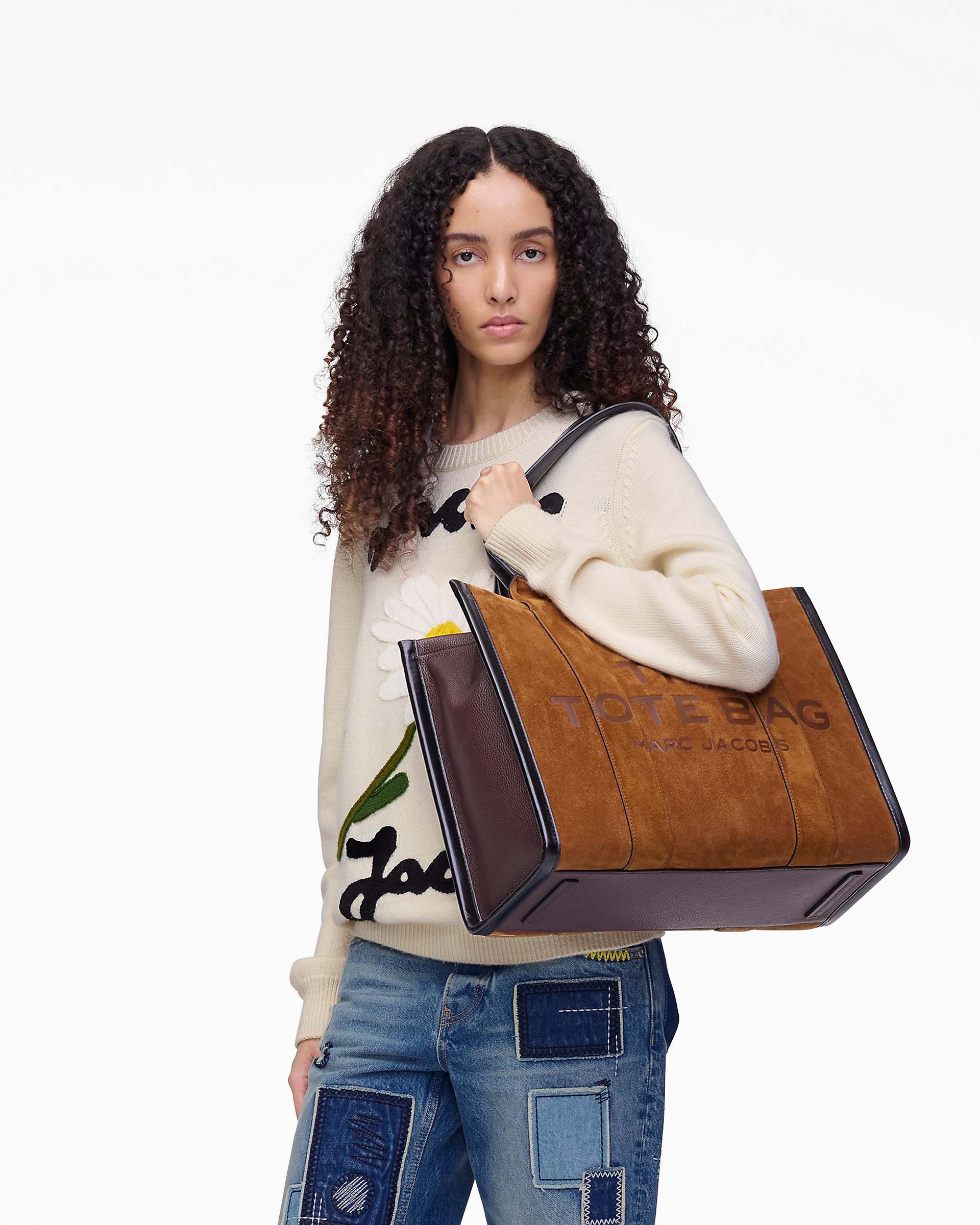 The Suede Large Tote Bag - Copper | Marc Jacobs discount