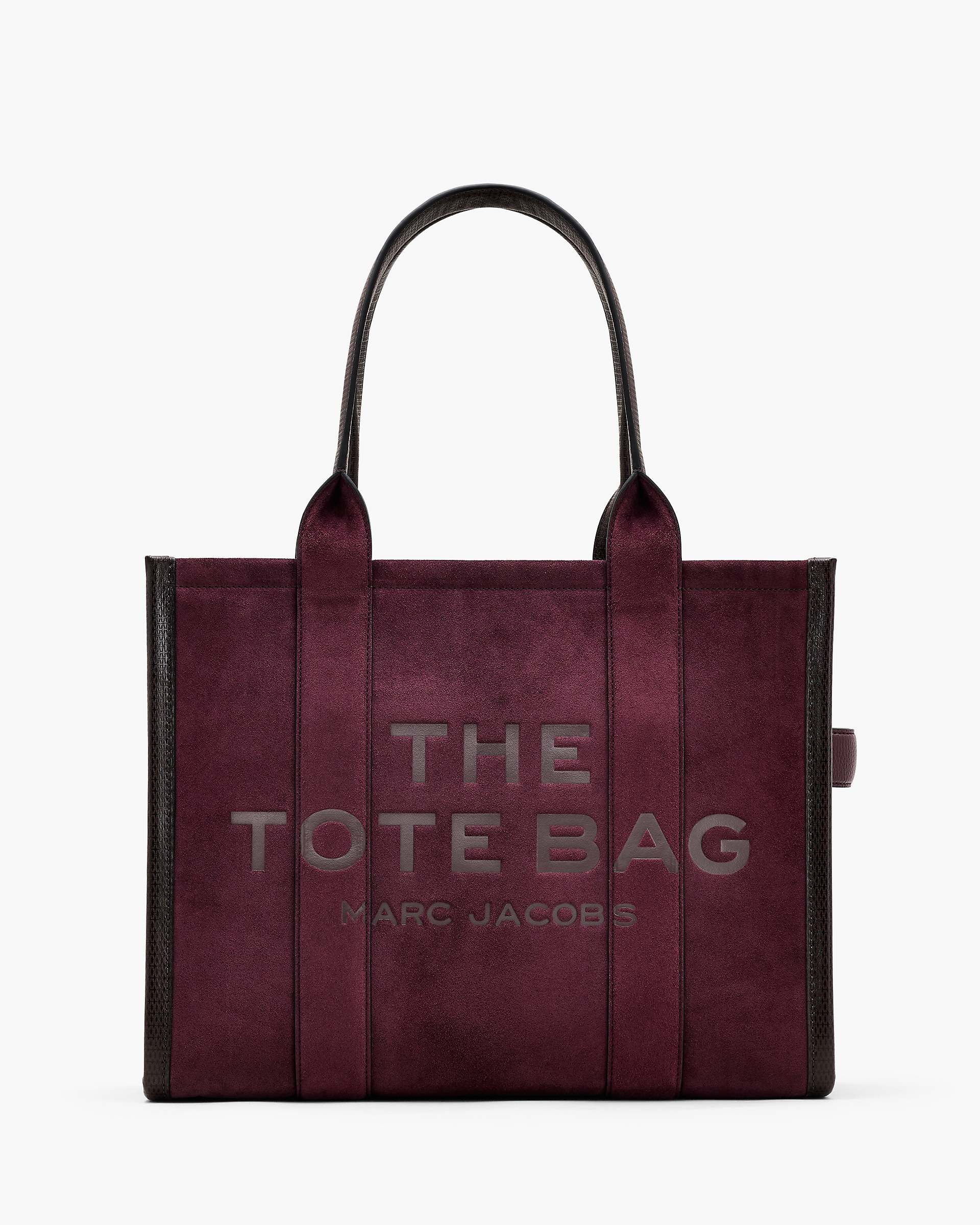 The Suede Large Tote Bag - Dark Plum | Marc Jacobs online