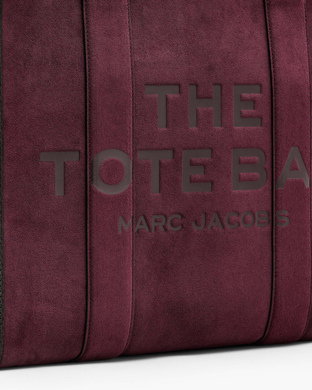 The Suede Large Tote Bag - Dark Plum | Marc Jacobs online