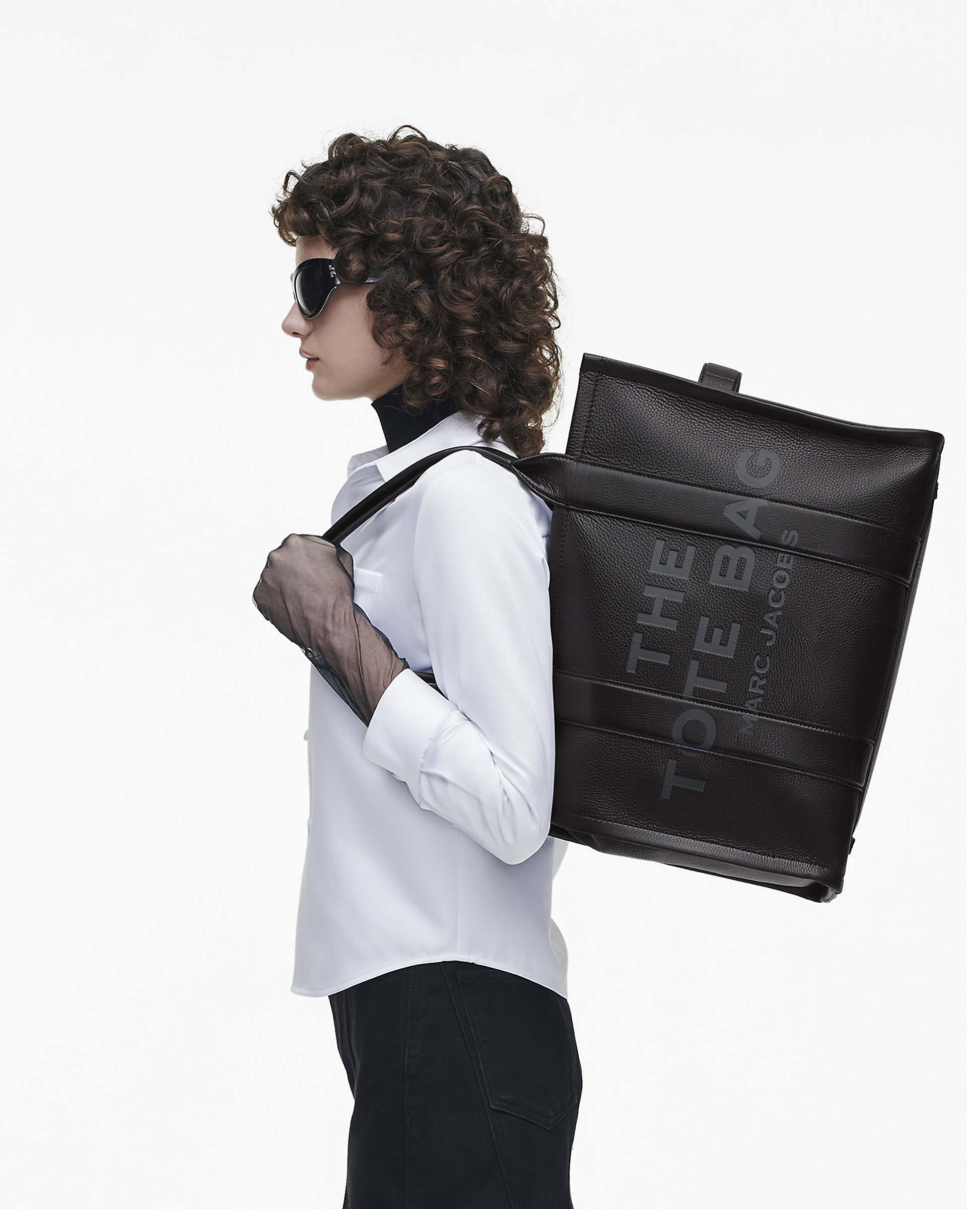 The Leather Large Tote Bag - Black | Marc Jacobs sale