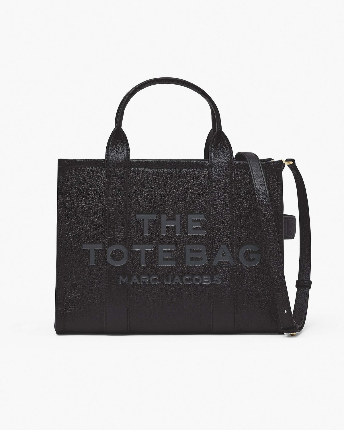 The Leather Medium Tote Bag - Black | Marc Jacobs on sale