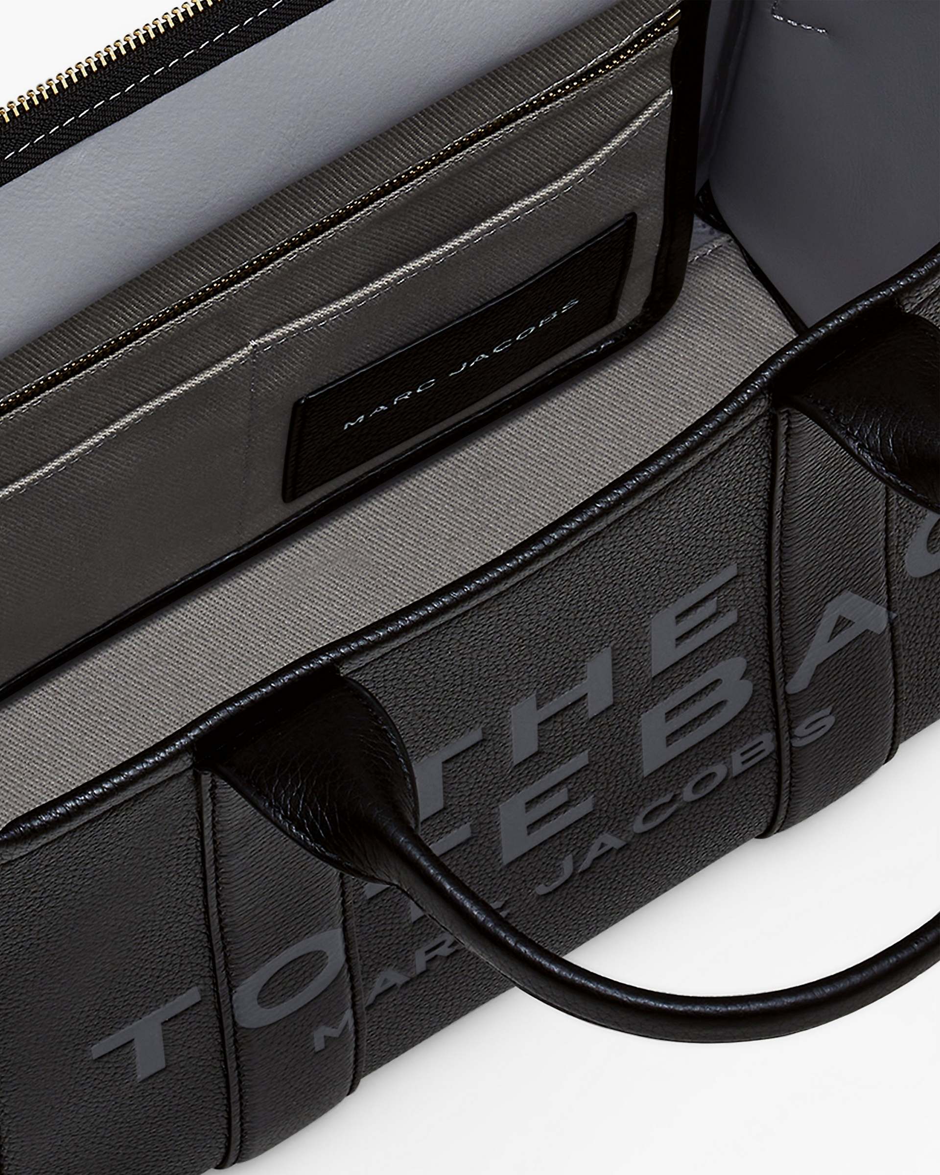 The Leather Medium Tote Bag - Black | Marc Jacobs on sale