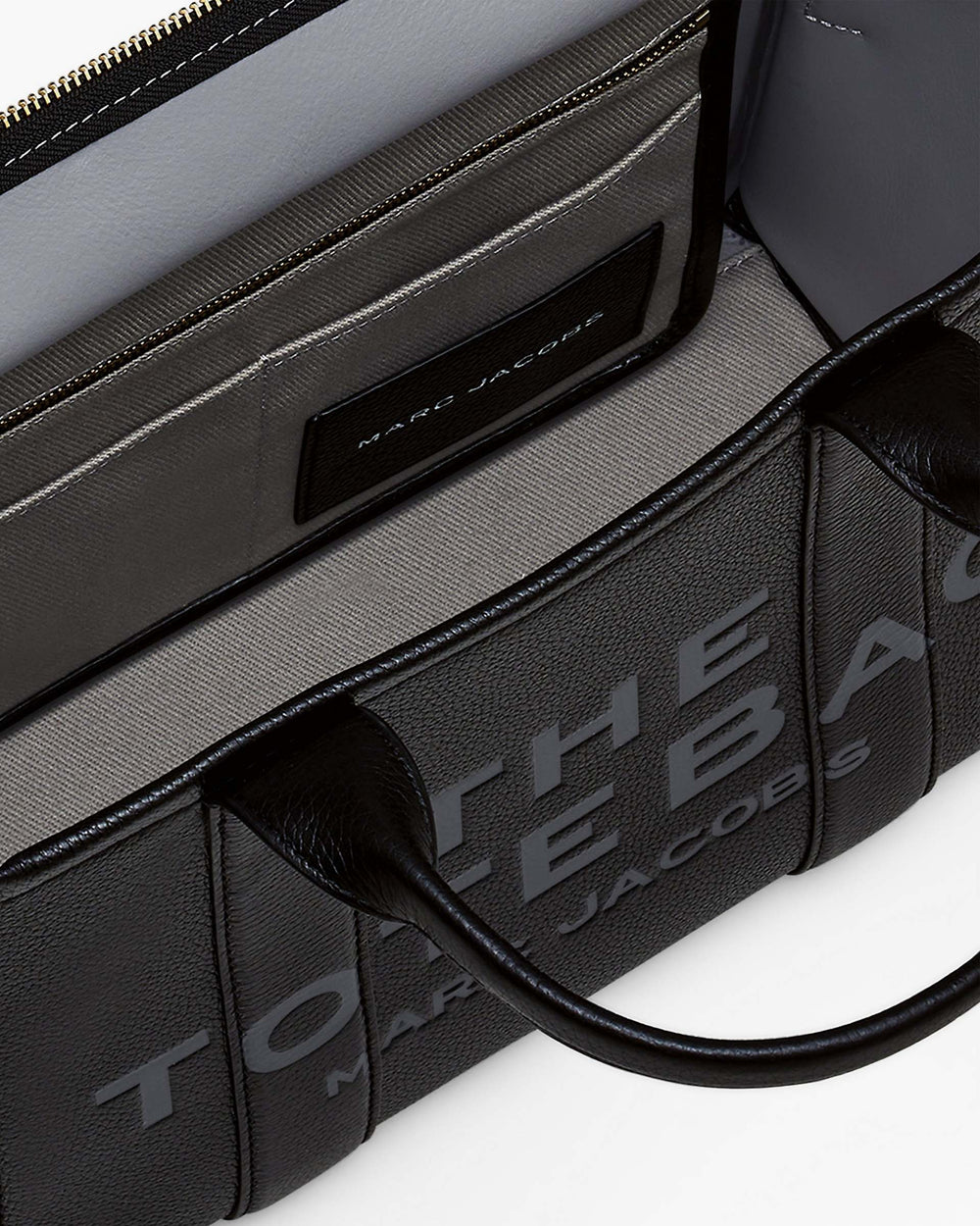The Leather Medium Tote Bag - Black | Marc Jacobs on sale