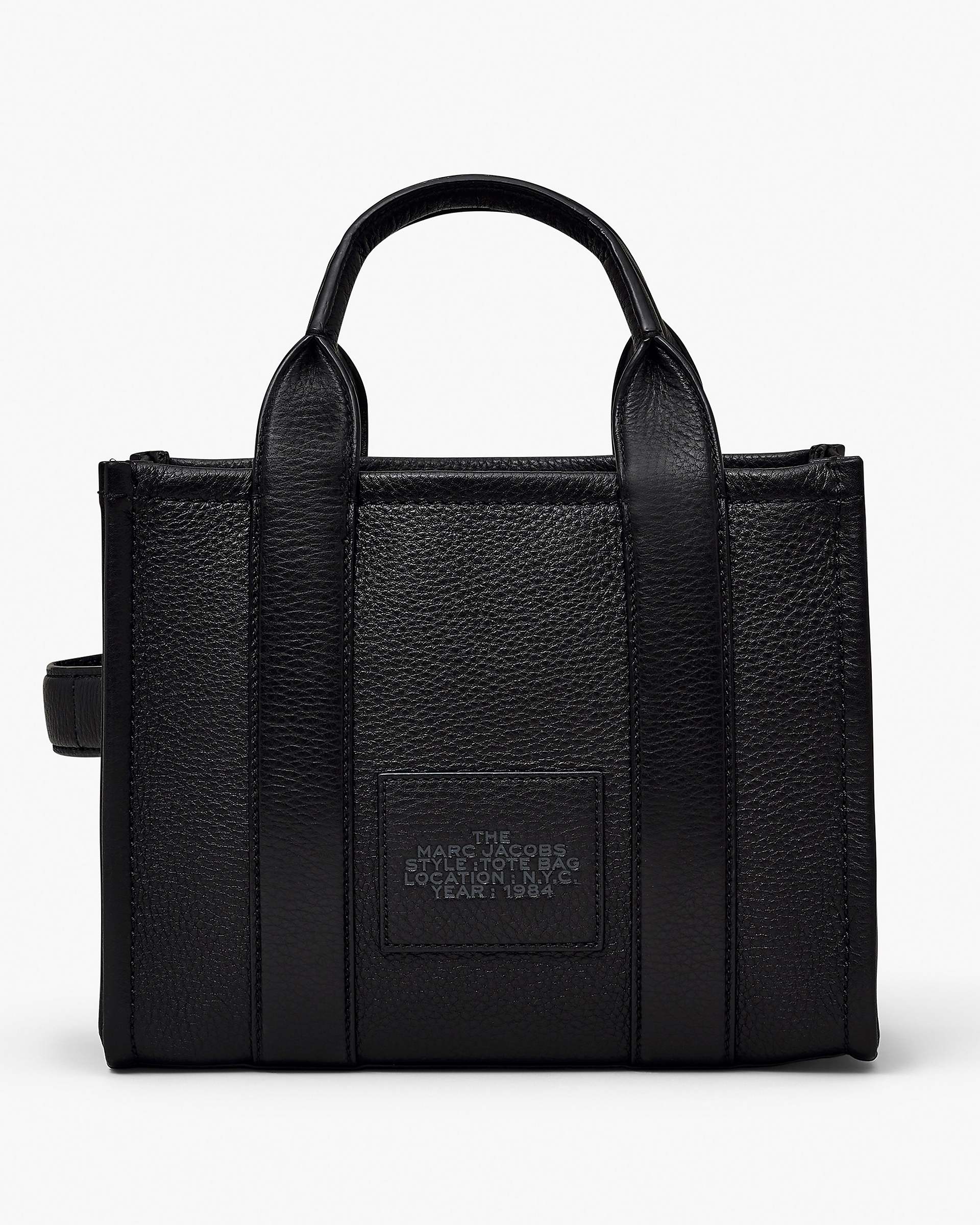 The Leather Small Tote Bag - Black | Marc Jacobs US